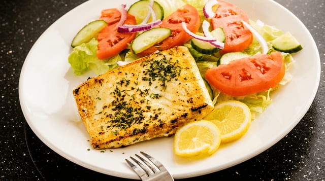 Grilled Halibut.
